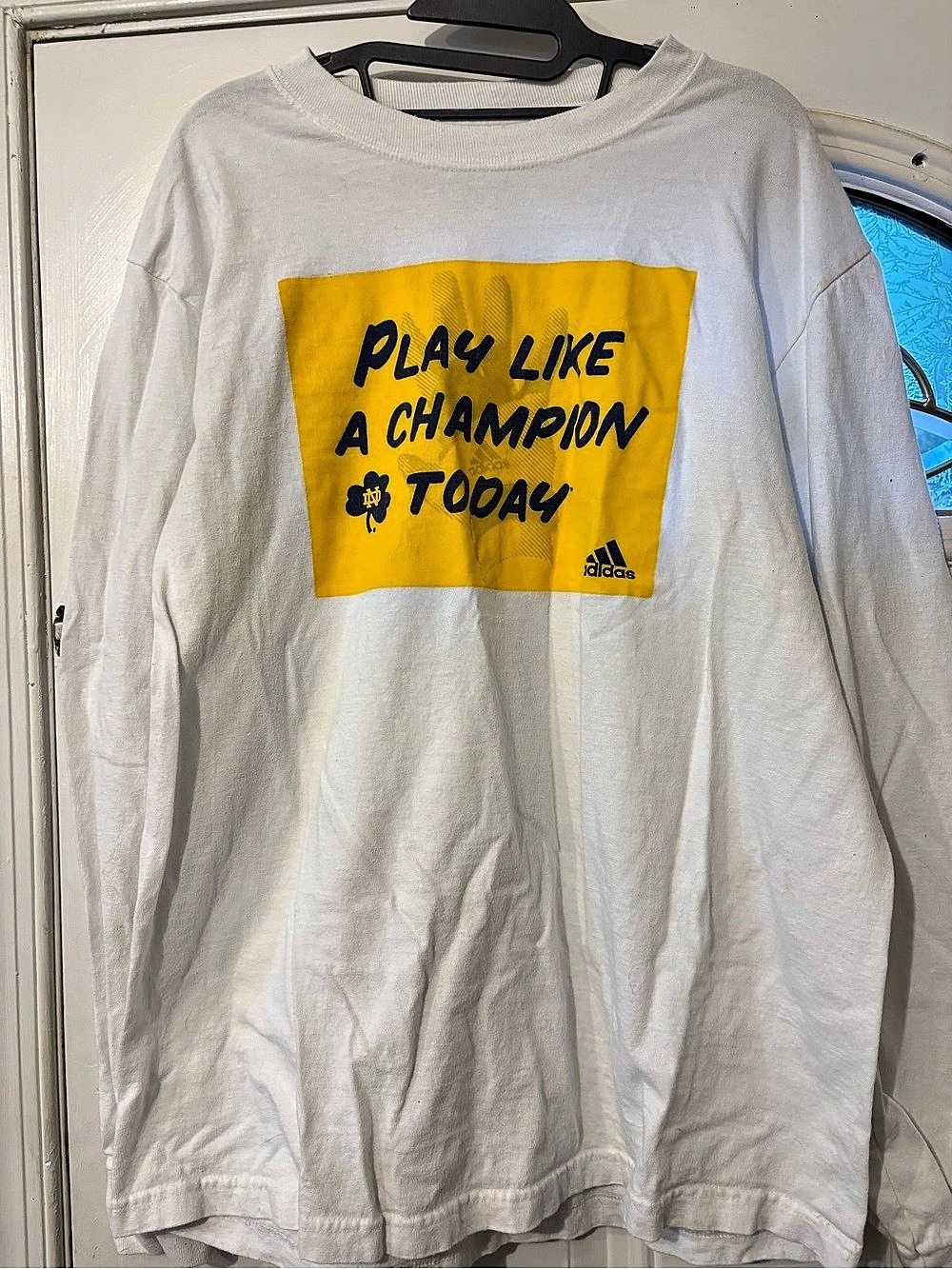 adidas Notre Dame Fighting Irish Play Like A Champion Today Long Sleeve T-Shirt